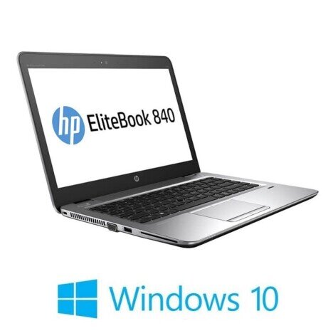 Laptopuri HP EliteBook 840 G3, i7-6600U, SSD, Full HD, Webcam, Win 10 Home